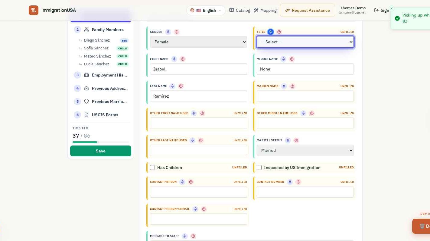 Guided Details — speak or type each answer
